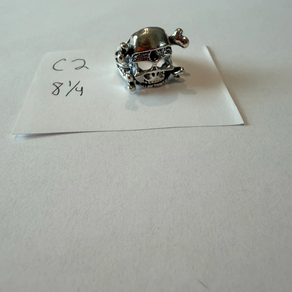 Pirate Skull Stainless Steel‎ Ring Size 8.1/4